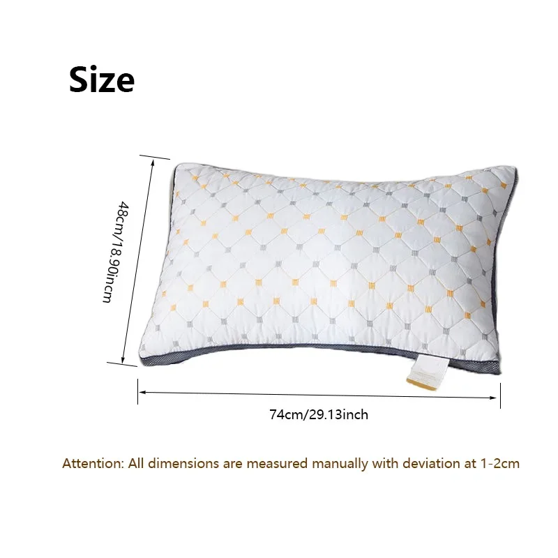 1PC 3dimensional diamond-shaped texture white high rebound soft comfortable bedroom sleep pillow hotel home single adult pillow