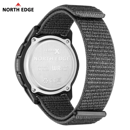 Imagen 2 del producto NORTH EDGE, nuevos relojes militares digitales TERRAX para hombres, deportes al aire libre, natación, cronómetro resistente al agua de 50M, reloj de cuenta atrás para hombres