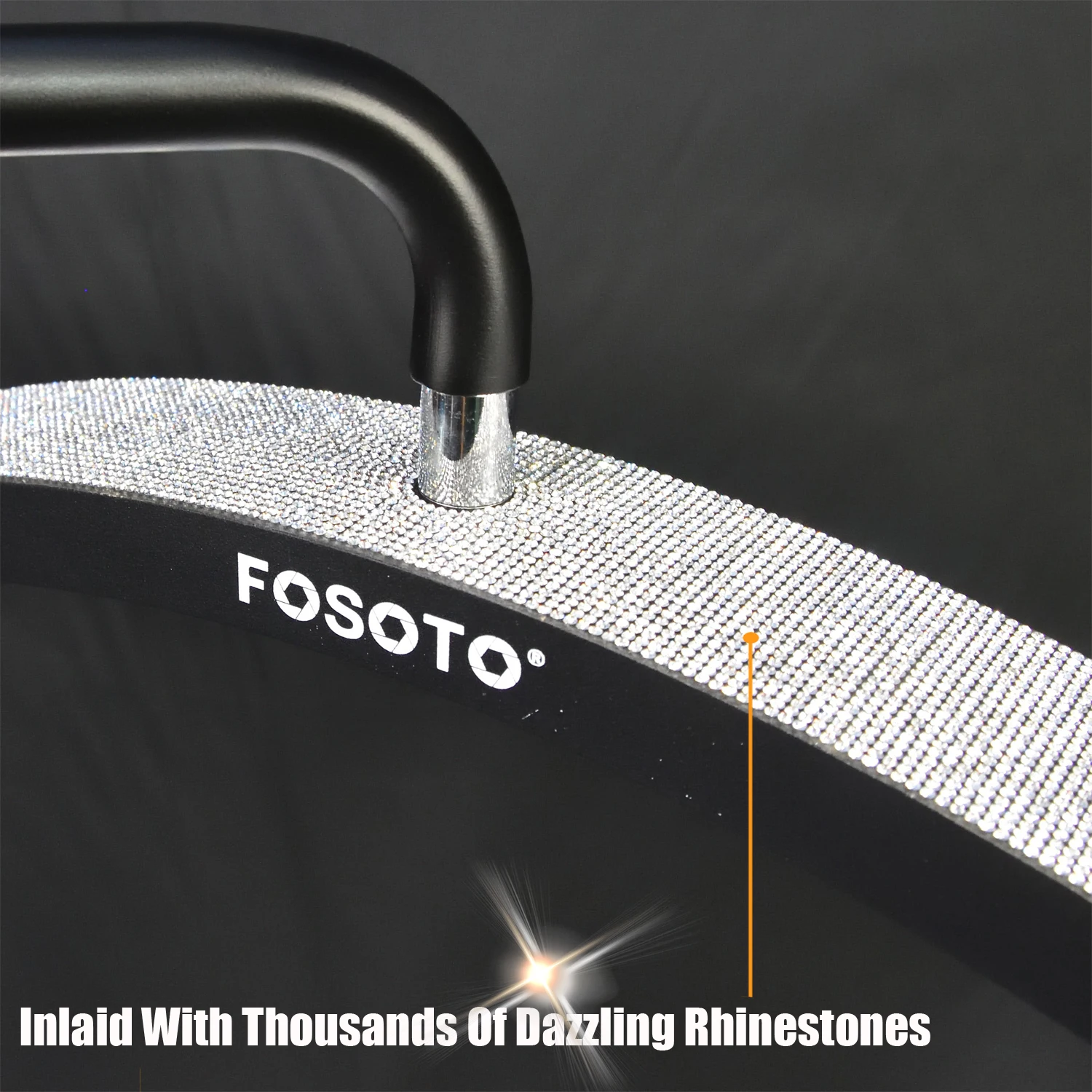 Fusitu FT-Y9 45 واط LED نصف القمر على شكل ضوء قوس لاش ضوء مع الماس مصباح أرضي الفيديو الضوئي لصالون تجميل الوشم ماكياج