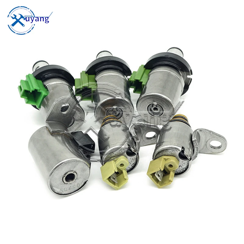 

4F27E 6Pcs/Set 48420K-R D48421A Transmission Shift Solenoid Valve Auto Parts For Ford Fiesta Mazda Cars