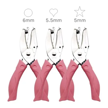 2025 nowy dziurkacz papierowy serce okrągły kształt gwiazdy metalowy ręczny księga gości DIY luźny papier szkolne biuro oprawa artykuły papiernicze