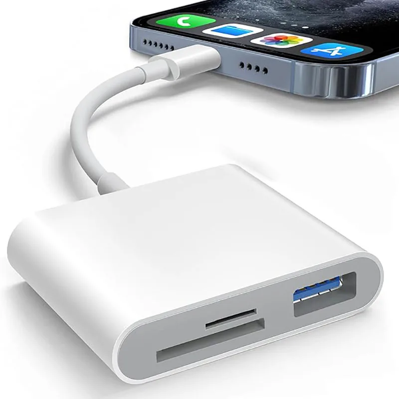 3 In 1 Adapter Type-C, Tf, Cf, Sd, Memory Card Reader, Recorder, Compact Flash Usb-C, Pro, Macbook