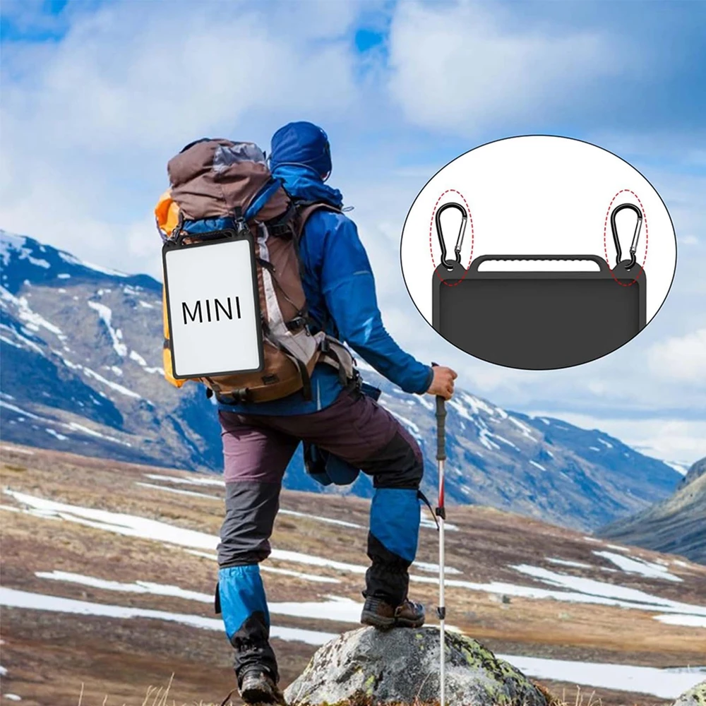 Для StarLink Mini силиконовый защитный чехол с карабином, устойчивый к падениям, устойчивый к царапинам, уличный водонепроницаемый портативный чехол