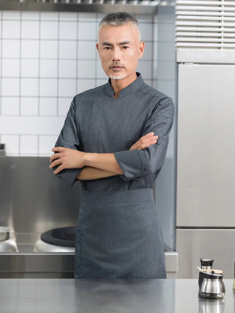 Chef Jackets Work Suit Clothing Men Baker Restaurant Food Uniform Restaurant Clothes Chef's Kitchen Tenue Cuisine Homme Wear