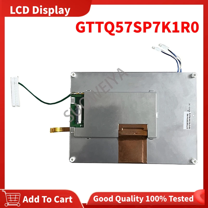 شاشة عرض LCD مع محول رقمي ، لوحة لمس ، تم اختبارها بالكامل ، أصلي ، GTQ57SP7K1R0 ، GTQ57 ، أصلي