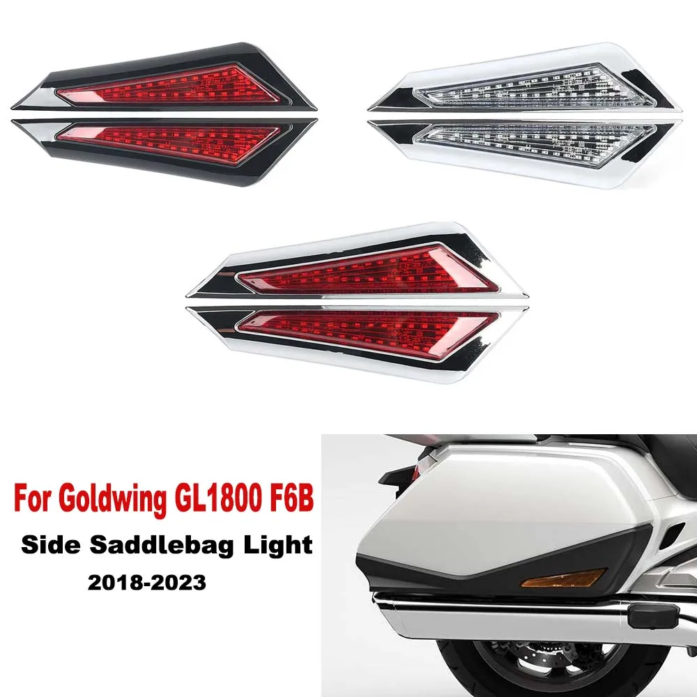 

New Motorcycle Saddlebag Side Indicator LED Marker Lights Decorative Lamp For Honda Goldwing Gold Wing GL 1800 GL1800 F6B 2018