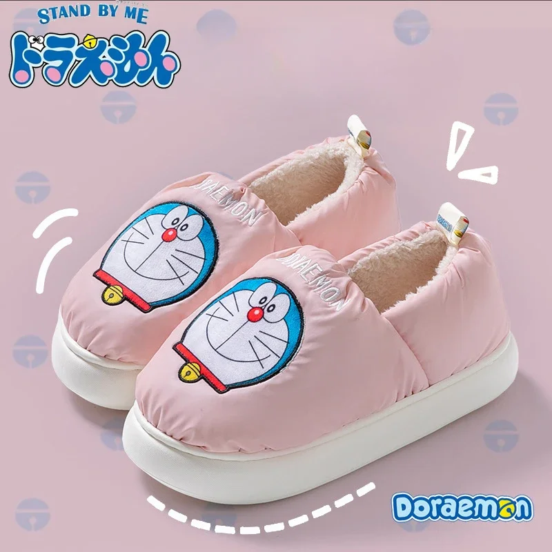 Новые Аниме Doraemon Dorami Girls Cotton зимние комнатные тапочки Home милые противоскользящие теплые ботинки Baotou рождественские милые подарки
