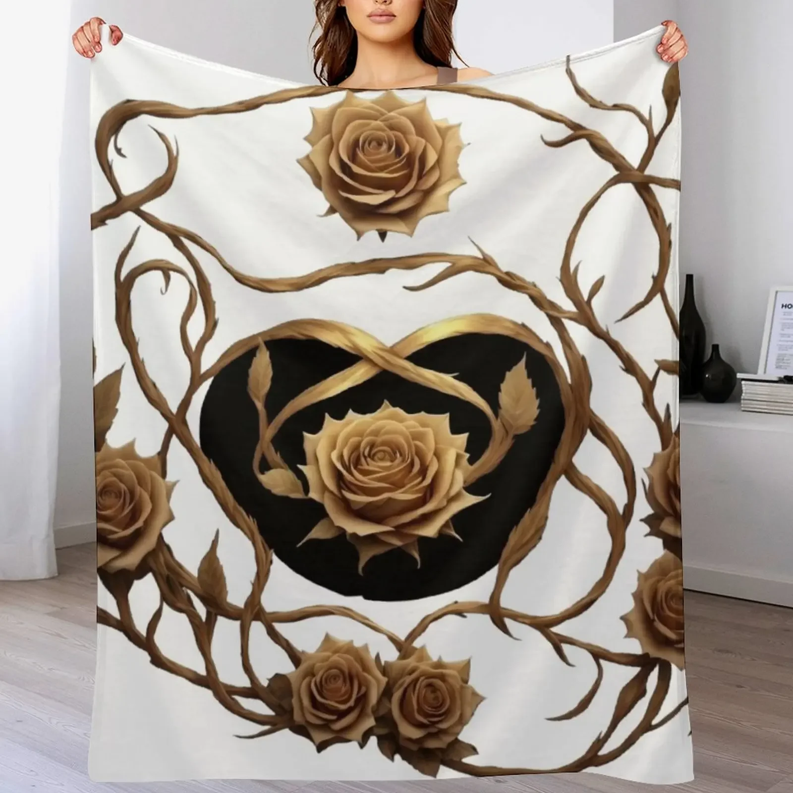 

rose creative 4 Throw Blanket Durable Warm Blanket for Daily Home Use