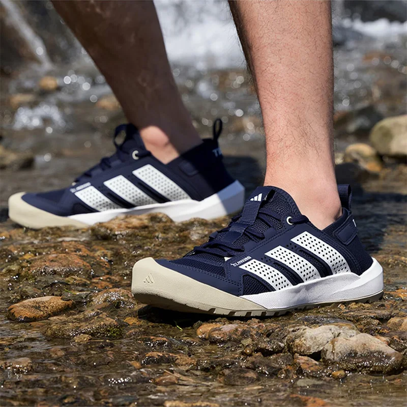 Adidas HQ9172 Amphibious Wading Shoes Climacool Ventilated Fabric Synthetic Upper Quick Dry Non Slip Outdoor Water Sneakers Free