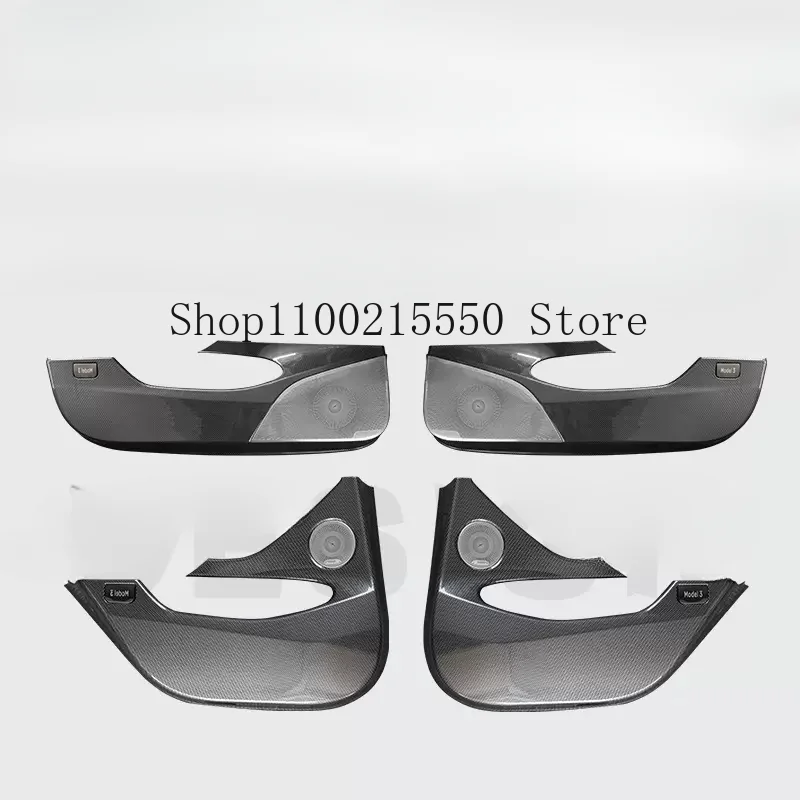 4pcs Car ABS Door Anti Kick Pad For Tesla Model 3 Y Cover Protection Panel Side Edge Film Interior Trim Protective