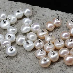 2PC Genuine Pearl Seashell White Pink Bead Jeans Shank Buttons Cheongsam Wedding Dress Shirt Sweater Jewelry Crafts Sewing Decor