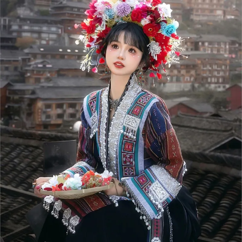 

Hair flower clothing women's headgear collar national style travel photo photography