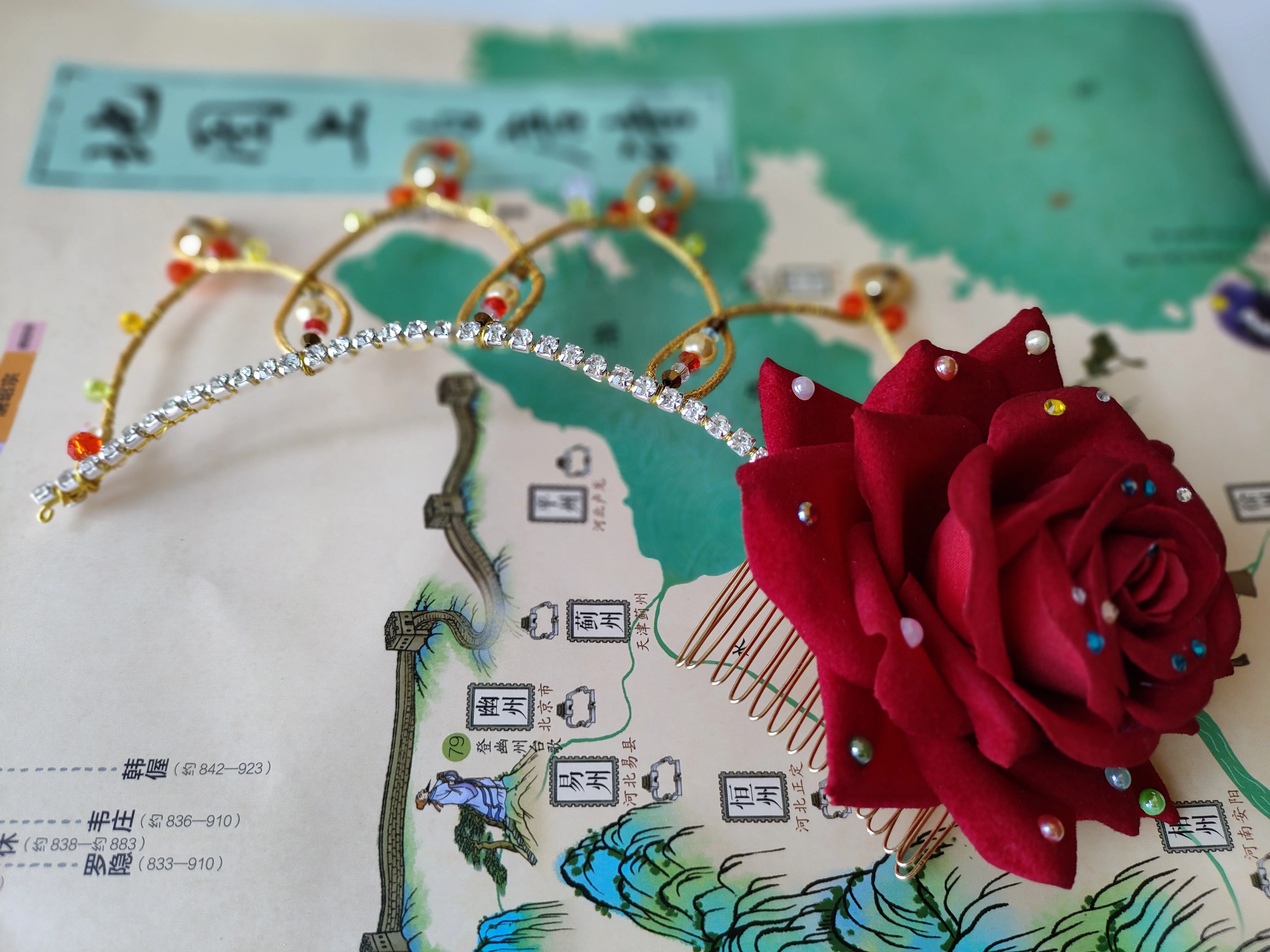 Ballet fait à la main personnalisation Hall Quichotte Pagita Variations chapeaux Performance compétition épingle à cheveux fille