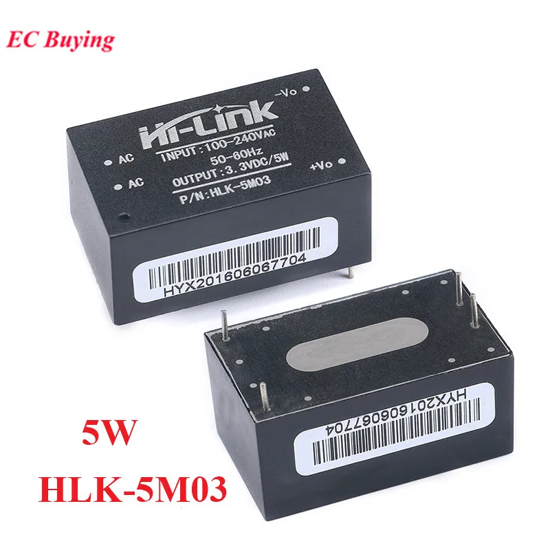 HLK-5M03 AC-DC 220V to 3.3V 5W Isolated Switching Power Supply Module Intelligent Home Switch Step Down Buck DC3.3V 100V-240VAC