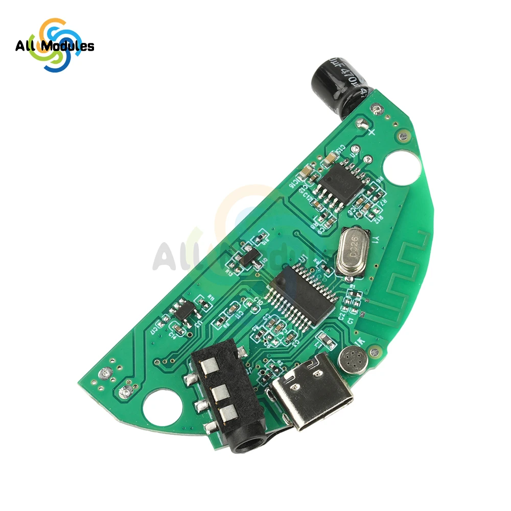 

Bluetooth Audio Amplifier Module with 3D Surround Sound & HiFi Stereo Wireless Type-C Mini Speaker for DIY Projects