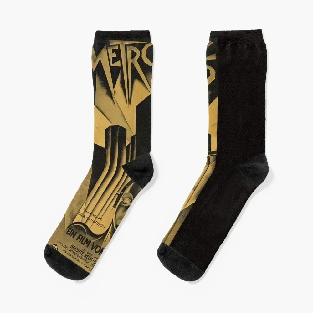 

Metropolis, Fritz Lang, 1926 - vintage movie poster Socks Run New year's moving stockings Men Socks Women's