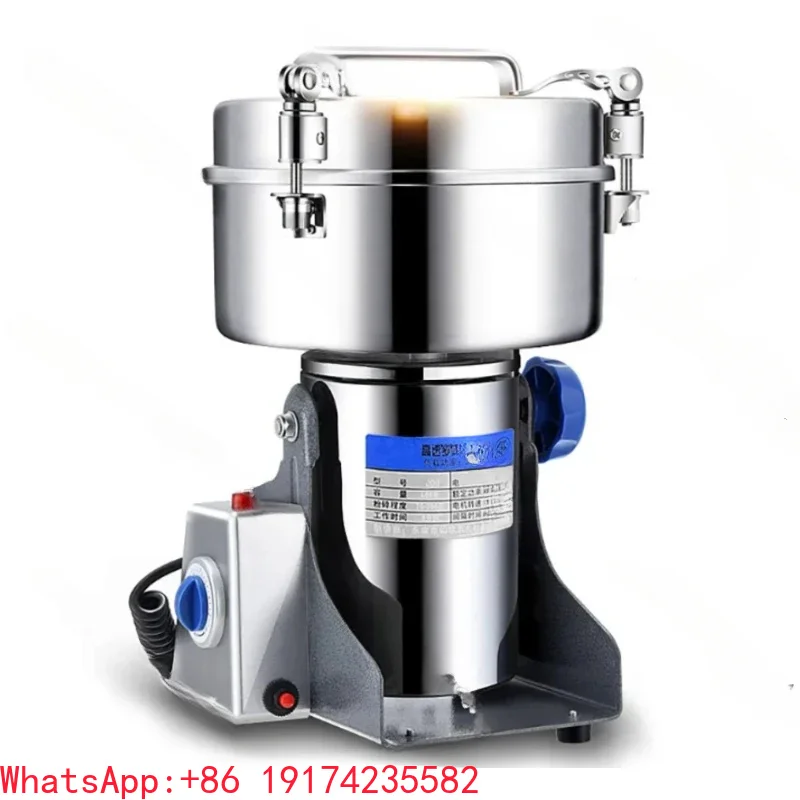 1000G Grinder Machine Grains Electric Herbal Coffee Powder Miller Dry Food High Speed Intelligent Spices Cereals Crusher