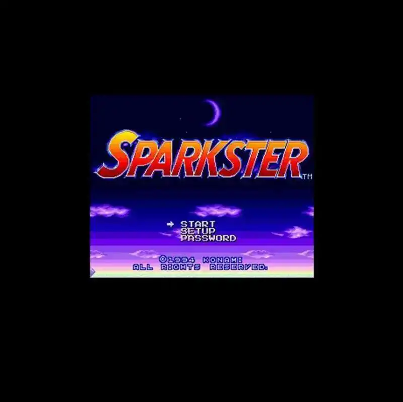 Sparkster NTSC версия 16 бит 46-контактная большая серая игровая карта для игроков из США