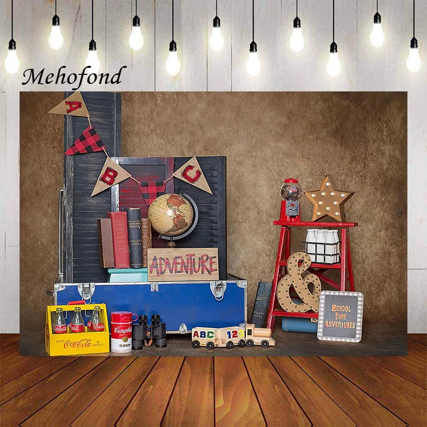 Mehofond Photography Background Back To School Kindergarten Classroom Chalkboard Kids Birthday Party Decor Backdrop Photo Studio