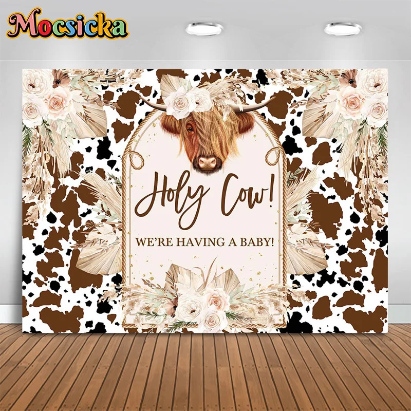 Mocsicka ฉากหลังถ่ายภาพเด็กผู้ชายสุขสันต์วันเกิดตกแต่งด้วยดอกไม้พื้นหลังลายดอกไม้สำหรับงานปาร์ตี้เค้กแบนเนอร์รูปภาพชนสำหรับเด็ก