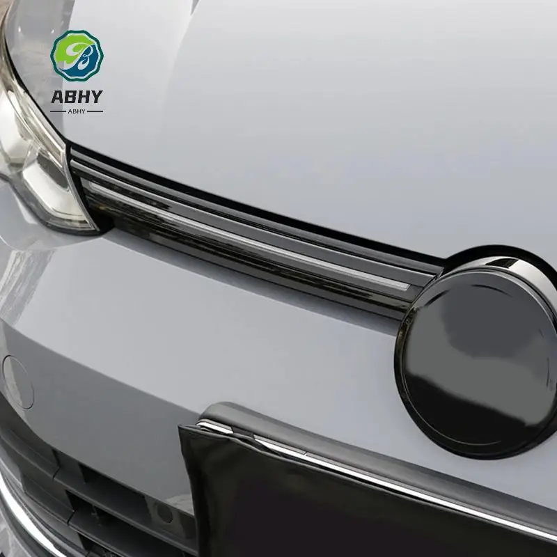 

ABHY-для Golf 8 MK8 2020 2021, глянцевая черная решетка переднего бампера автомобиля, декоративная полоса