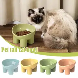 Cat Bowl High Foot Dog Bowl Neck Protector Cat Pet Food Water Bowl Antioverturning Binaural Pet Feeding Cup Pet Feeder Bowl