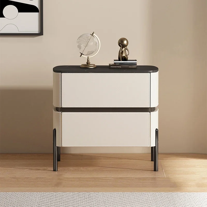 

Walnut Smart Nightstand Modern Cortex White Bedside Wood Nightstands Bedroom Mesita De Noche Dormitorio Bedroom Furniture