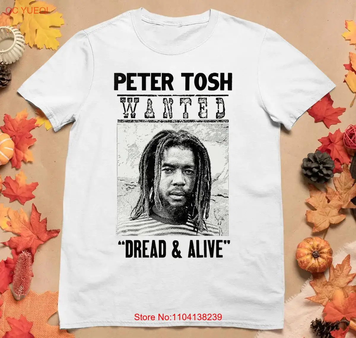 Retro Dread and Alive Peter Tosh Equal Rights Shirt White Unisex S- 234XL NE709