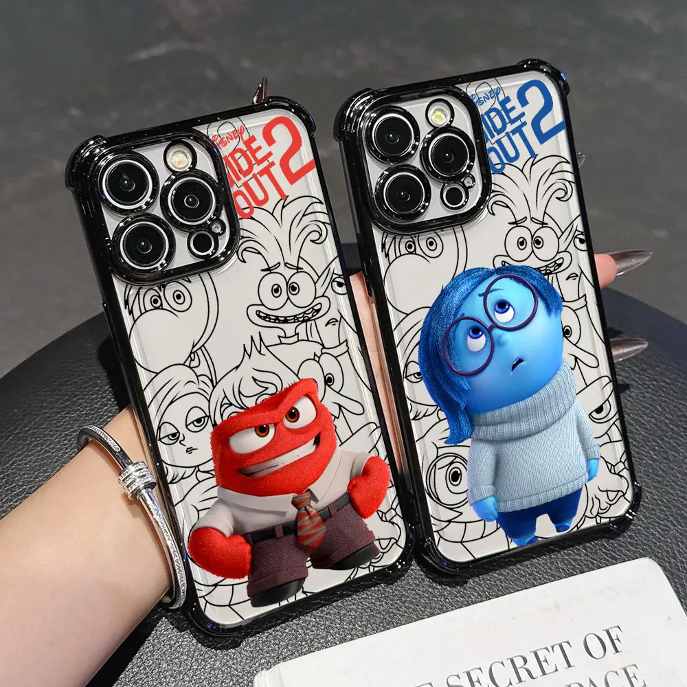 

Cute Insides Out Disney Phone Case For Redmi Note 15 Pro 14 13 12 11 A7 Pro Plus 5G Redmi 15A 15 15C 14C 13C 12C Silicone Cover