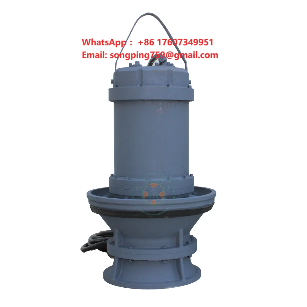 Aquaculture Big Capacity Vertical Axial Flow Flood Control Propeller Water Pump Submersible