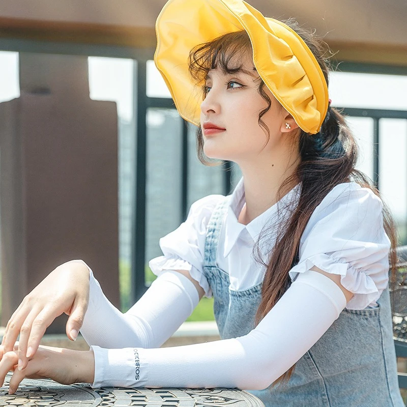 Чехол из ледяного шелка с солнцезащитным кремом, защита от рукавов для верховой езды, летние защитные приспособления для рук для вождения на открытом воздухе