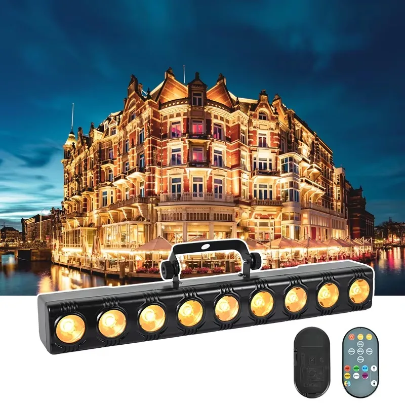 

9*3W LED Wall Wash Light DMX512 Led Bar Laser Party Line Sound Control Spot Stage Lights for Dj Disco Home Lamp for Club