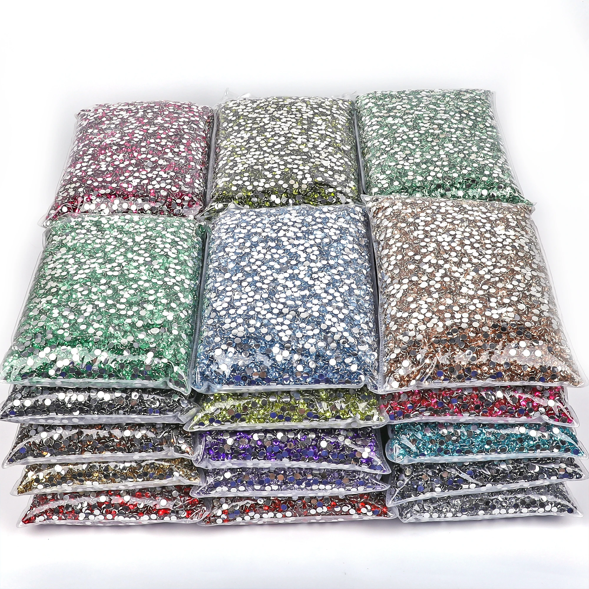 VC Wholesale Resin non hot fix rhinestones стразы flatback plastic crystals strass glitters stone Big package forDIY nail