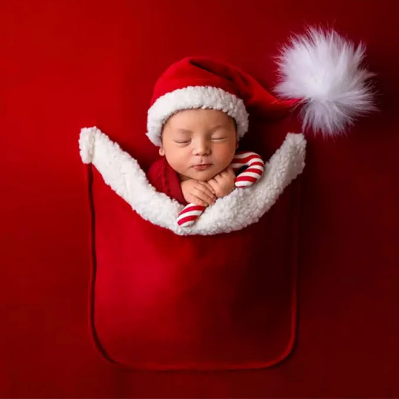 2026 New Children Photography Clothing Newborn Photography Clothing Baby Christmas Pocket Shaped Blanket with Hat