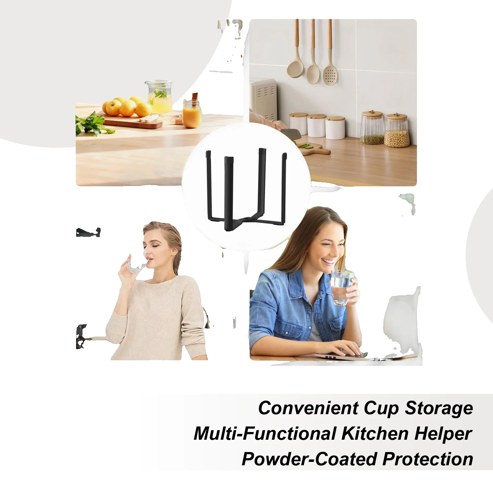 

Сушилка для бутылок с водой, металлическая складная подставка для сушки чашек, настольная полка для мешков для мусора для дома, общежития, отеля, квартиры, бизнеса