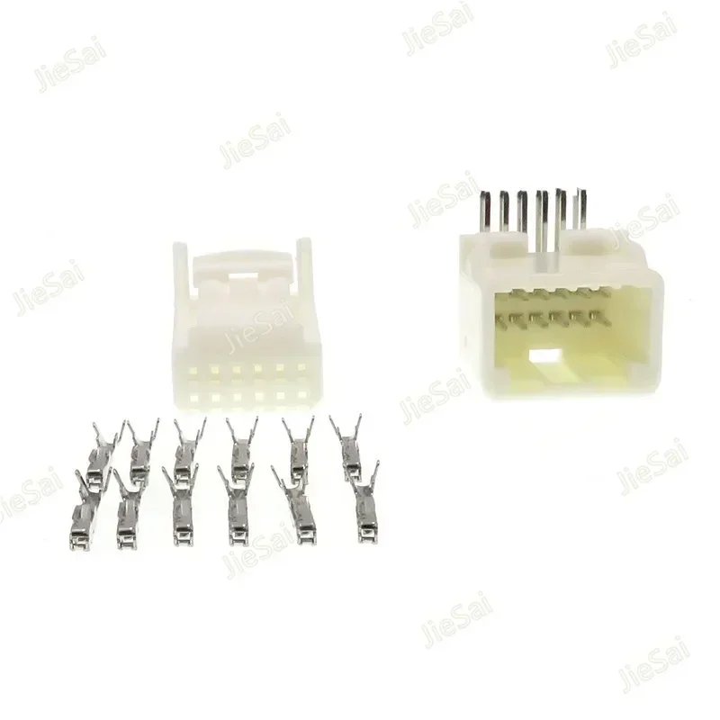 12 Pin 1318774-1 1318772-1 Auto Rear View Mirror Plug Female Male PCB Socket For Toyota Nissan