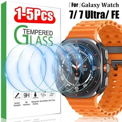 Tempered Glass for Samsung Galaxy Watch 7 FE Ultra 40mm 44mm 47mm Screen Protector HD Clear Anti-Scratch Protective Film Glass
