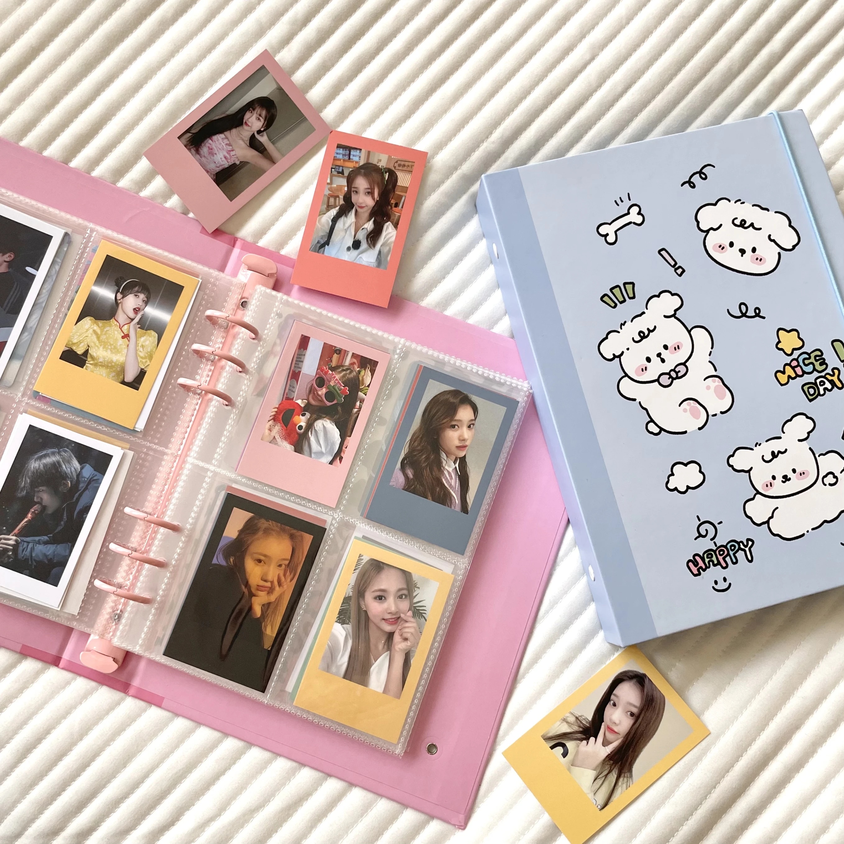 

MINKYS Original Design Ins Kawaii A5 Kpop Photocard Binder Photo Card Collect Book Album Hardcover Notebook Stationery