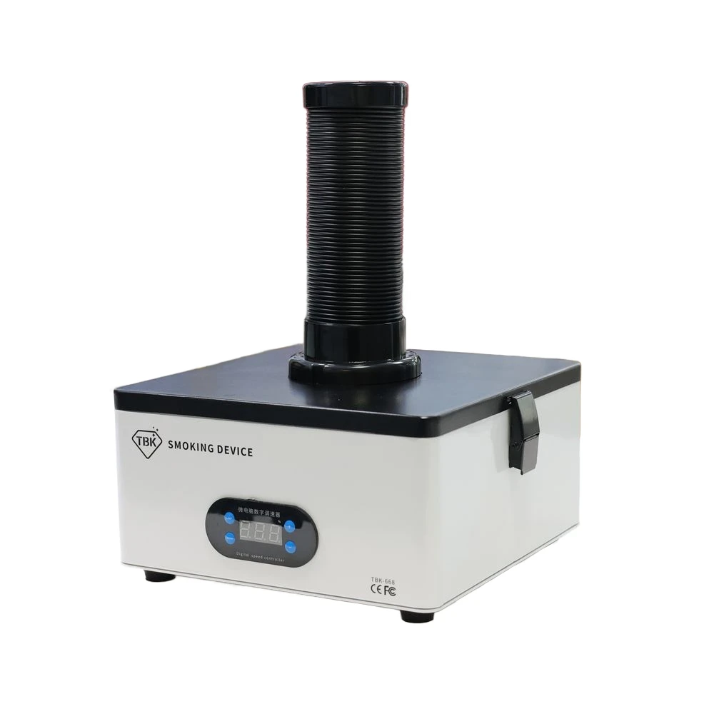 TBK-668 Efficient Purification Smoking Instrument Soldering Cleaner Fume Extractor Air Cleaner With LED Light BGA PCB Repair