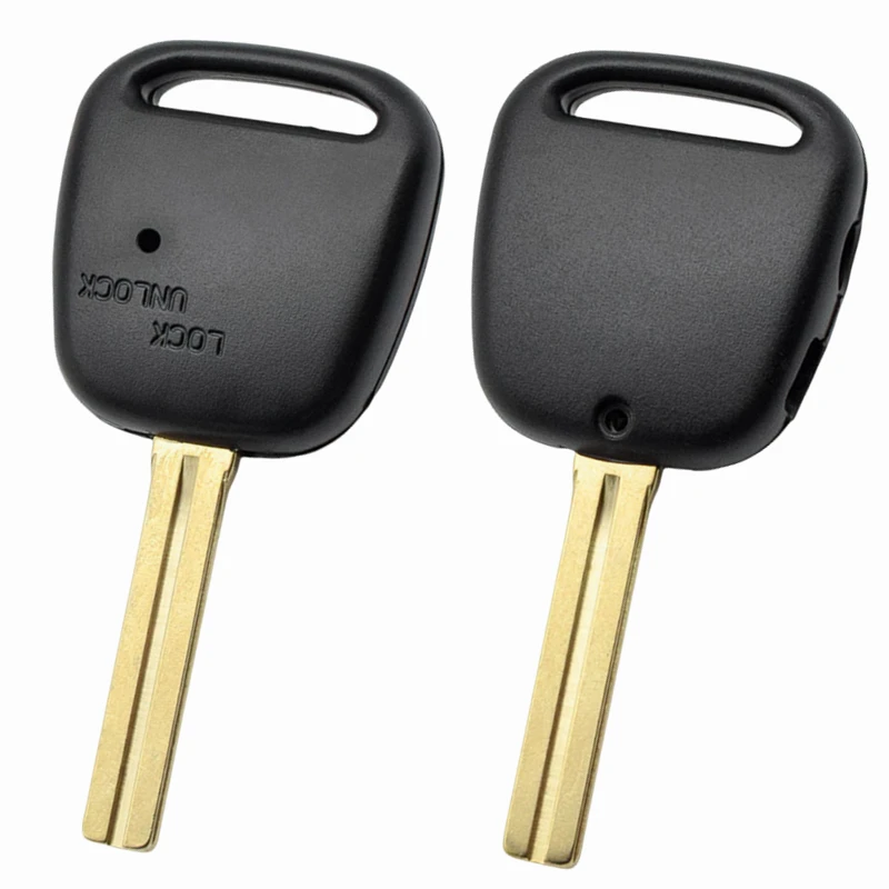 

FLYBETTTER OEM 2 Side Button Replacement Key Case Transponder Key Shell For Toyota Carina Estima Harrier Previa Corolla Celica