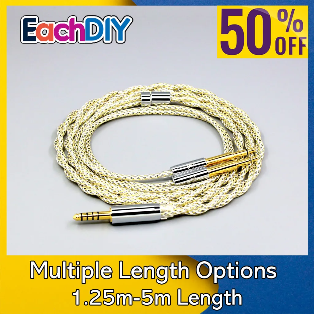 كابل سماعة أذن من النوع 23AWG Litz Shielding Silver OCC لسماعات Meze 99 109 pro Classics NEO NOIR LN008923