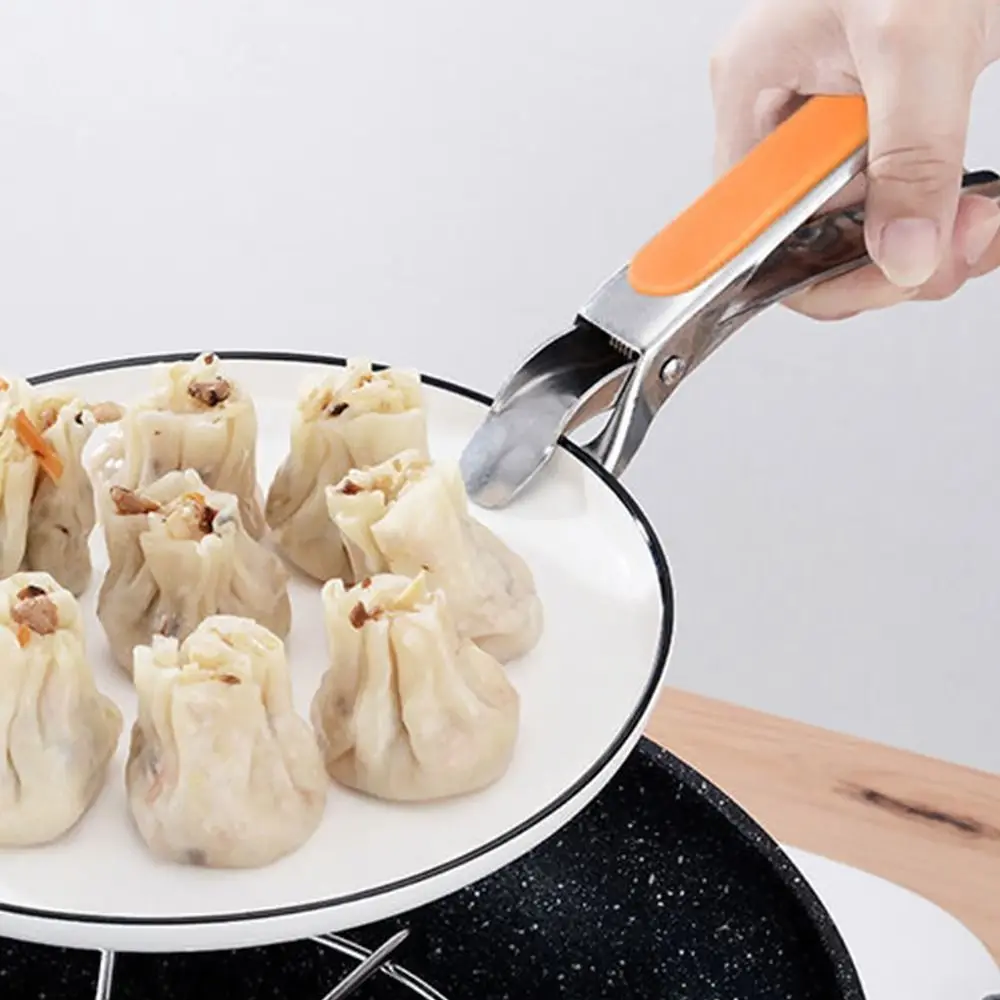 Kitchen Anti Scald Plate Bowl Dish Pot Holder Stainless Steel Clamp Anti-hot Clip Lifter Gripper for Microwave Toaster Oven