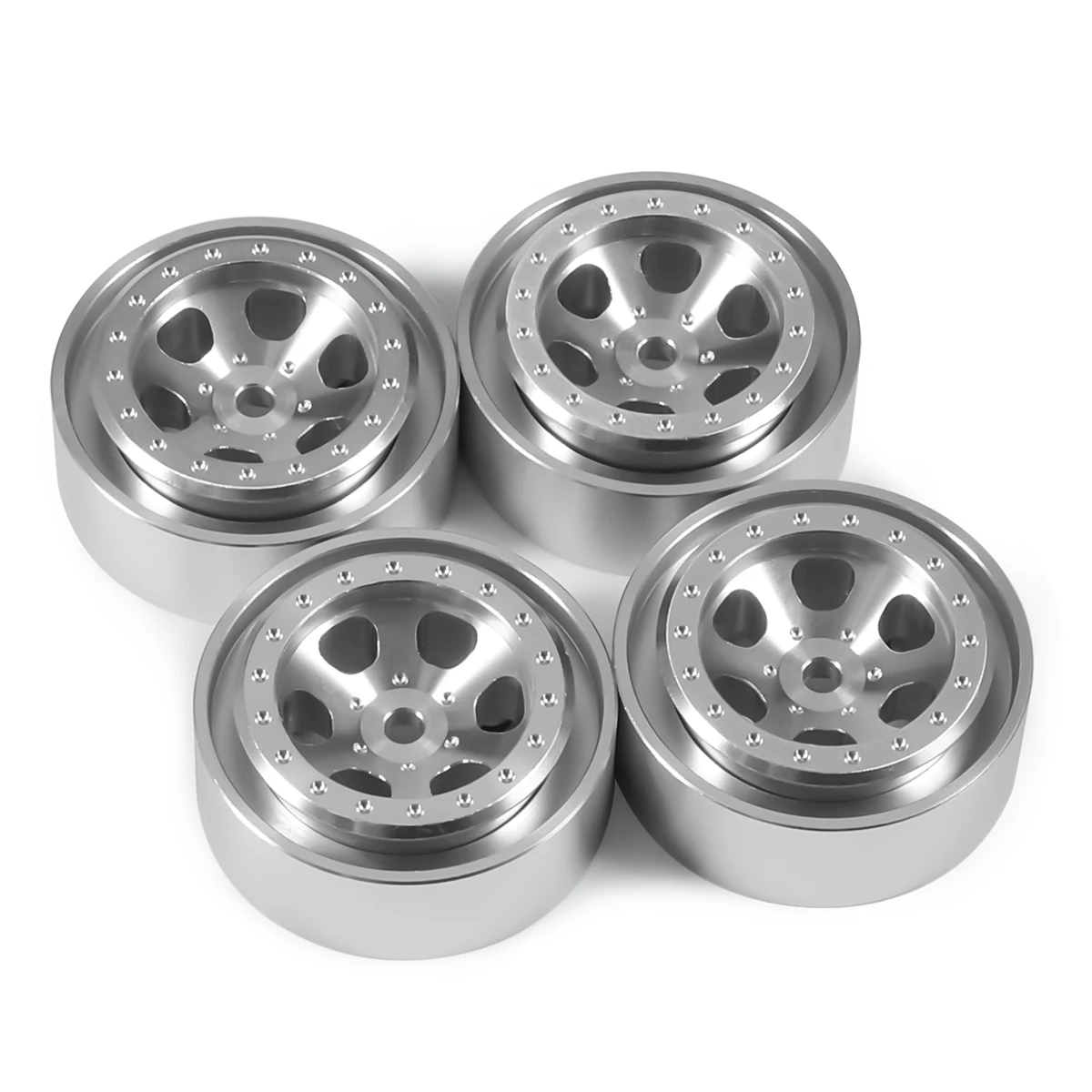 ZHRCFUN Lot de 4 moyeux de jantes RC en métal Beadlock pour TRX4M Bronco Defender 1/18 Axial SCX24 1/24 RC Crawler - Noir ZHRCFUN Lot de 4 moyeux de jantes RC en métal Beadlock pour TRX4M Bronco Defender 1/18 Axial SCX24 1/24 RC Crawler - Noir