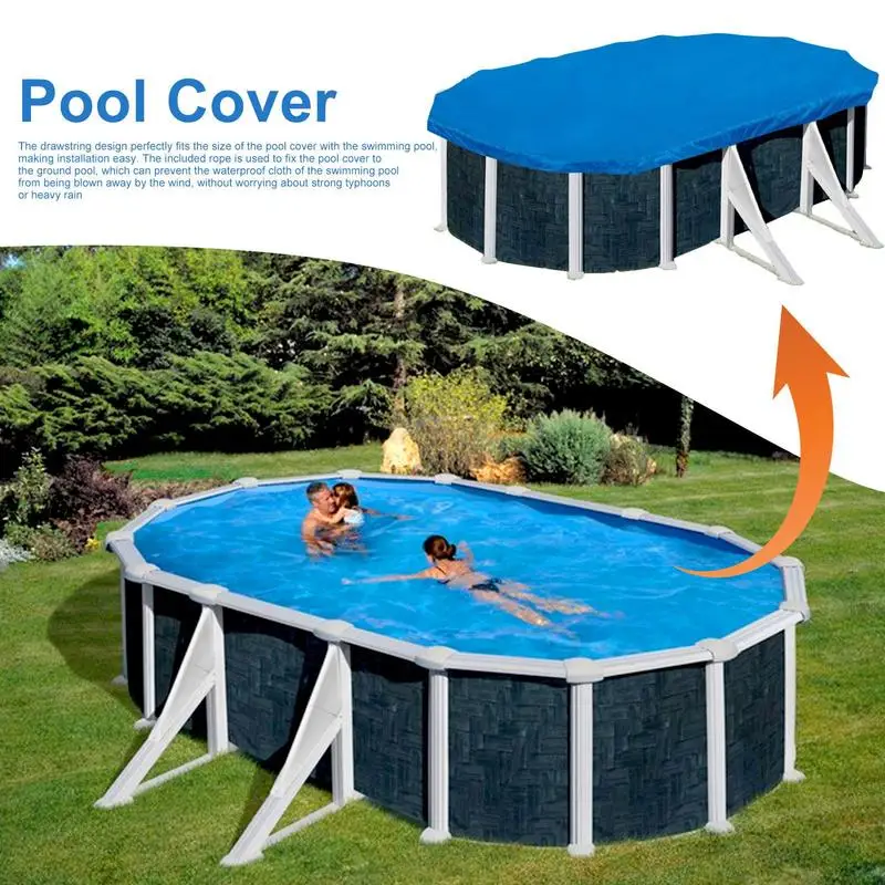 Swimming Pool Cover Rectangular Solar Summer Waterproof Pool Tub Dust Outdoor PE Bubble Film Blanket Accessory Pool Cover Drop