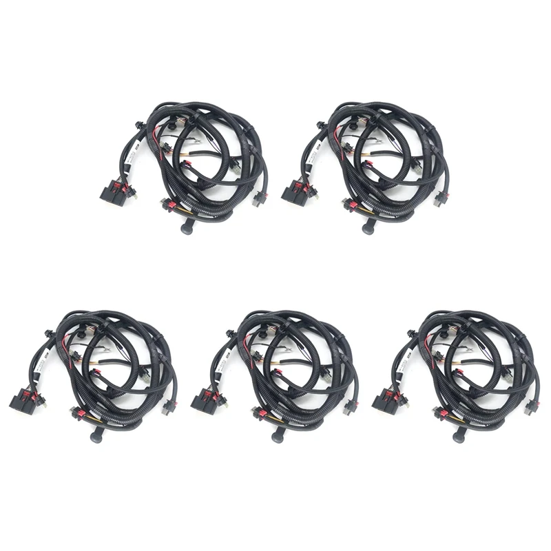 5X Car Front Bumper Reversing Radar Wiring Harness 2067958-00-B Belt Fog Lamp Interface For Tesla Model 3 2021-2023