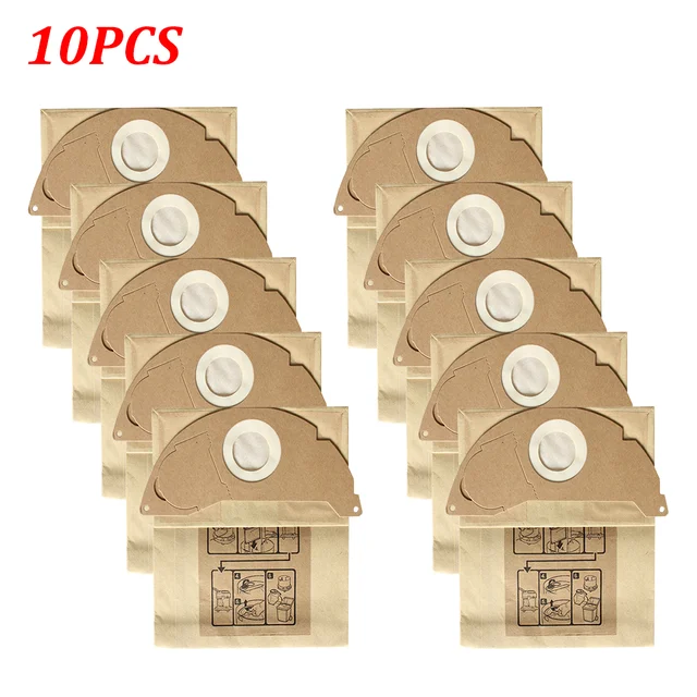 5/10PCS Replacement Dust Bag for KARCHER WD2250 A2004 A2054 MV2 WD2 Robot Vacuum Cleaner Accessories Paper Bags