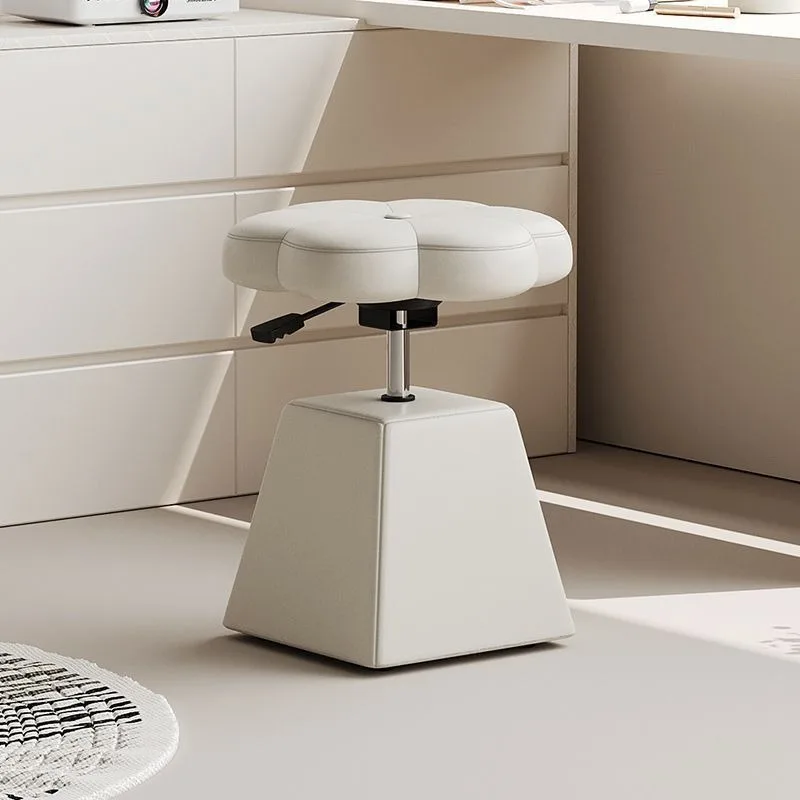 Lifting rotating dressing stool, bedroom cream wind makeup stool