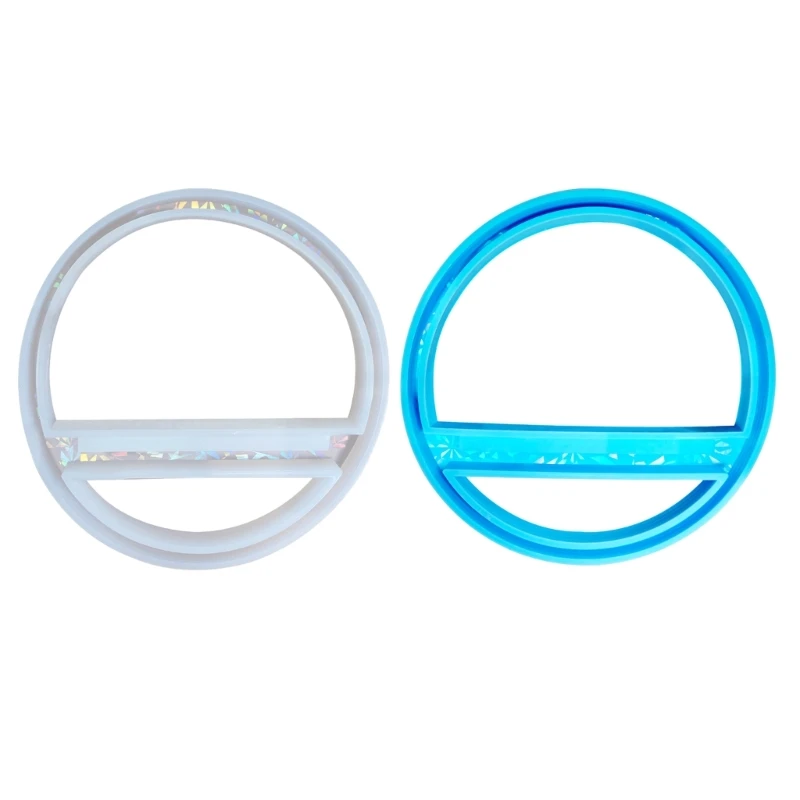 Flexible Silicone Circular Door Sign Slot Mould for Personalized Entryway Decors