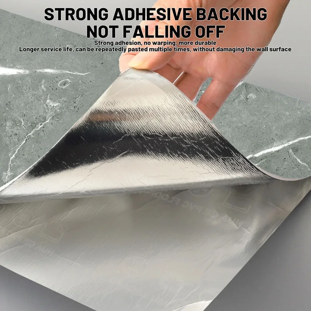 10 pieces/30 pieces self-adhesive marble tiles stickers 30cmx60cm tiles floor stickers PVC tiles kitchen bathroom wall stickers