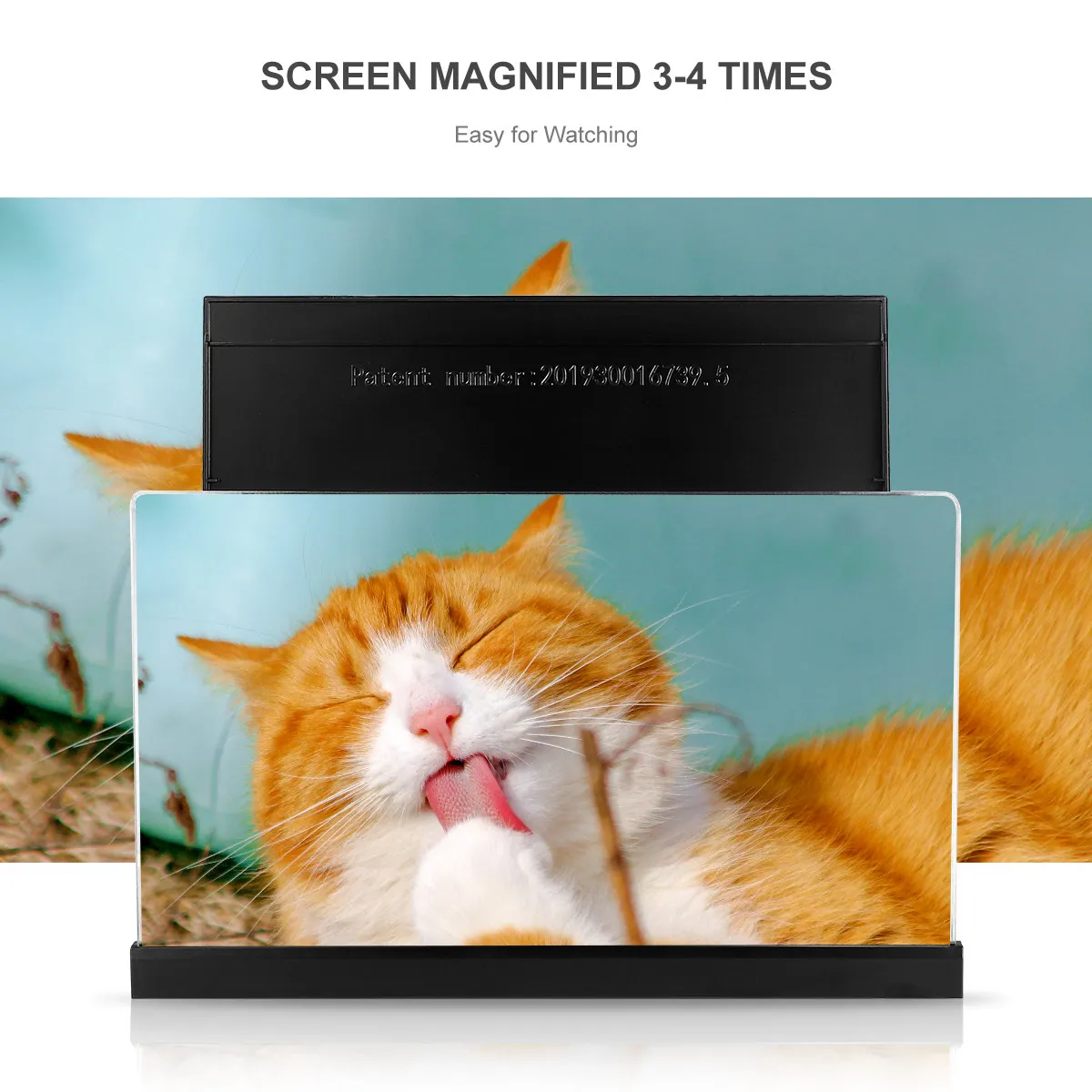 3D Universal Screen Magnifier Phone Amplifier Black Foldable Holder Stand Smartphone Magnifier for Watching Movies Video Phone
